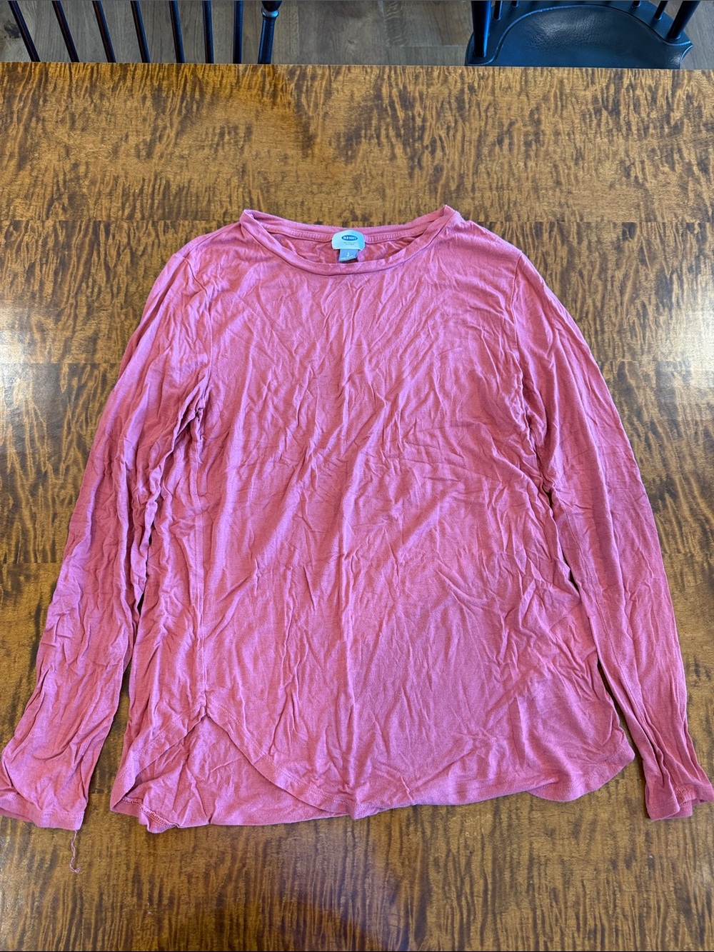 Old Navy Women's Long Sleeve Crewneck Top - Rose Pink
